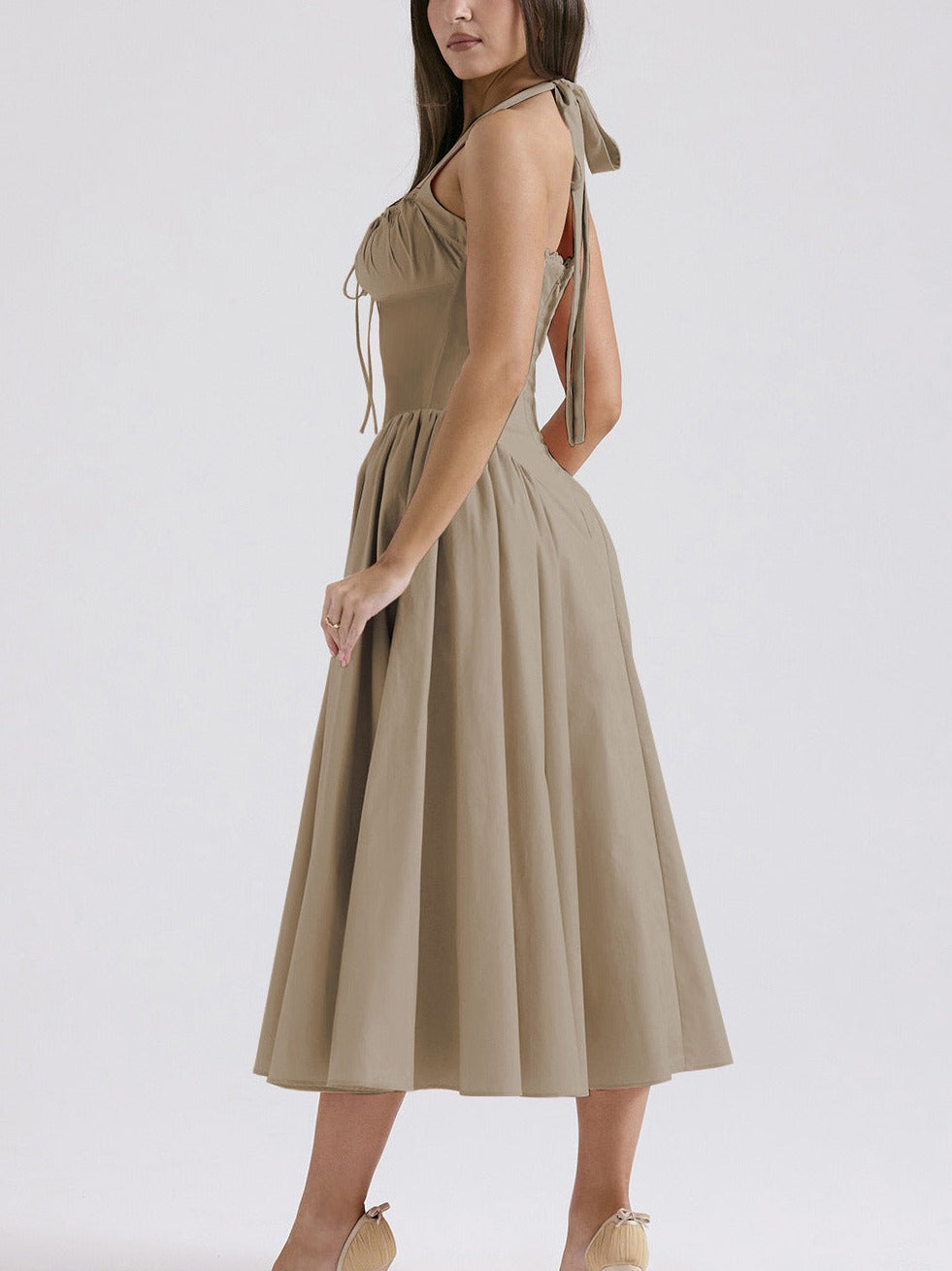 Summer Slim Fit Solid Color Dress