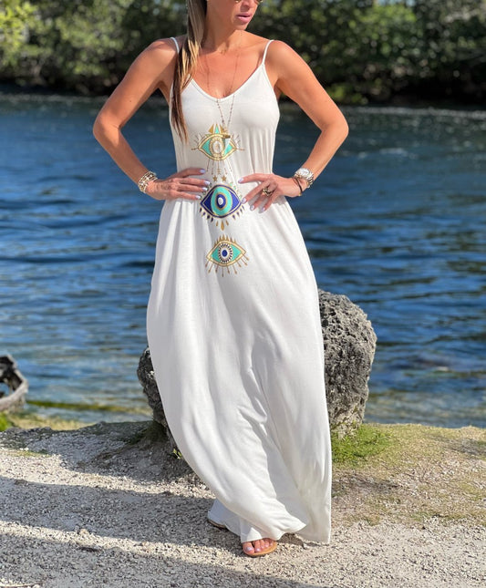 Evil Eye Maxi Dress