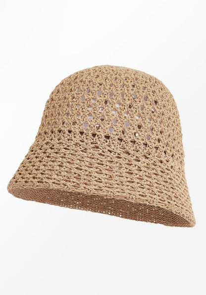 Woven Straw Cloche Hat