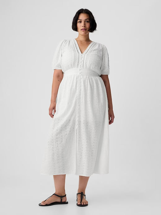 Eyelet Maxi Dress