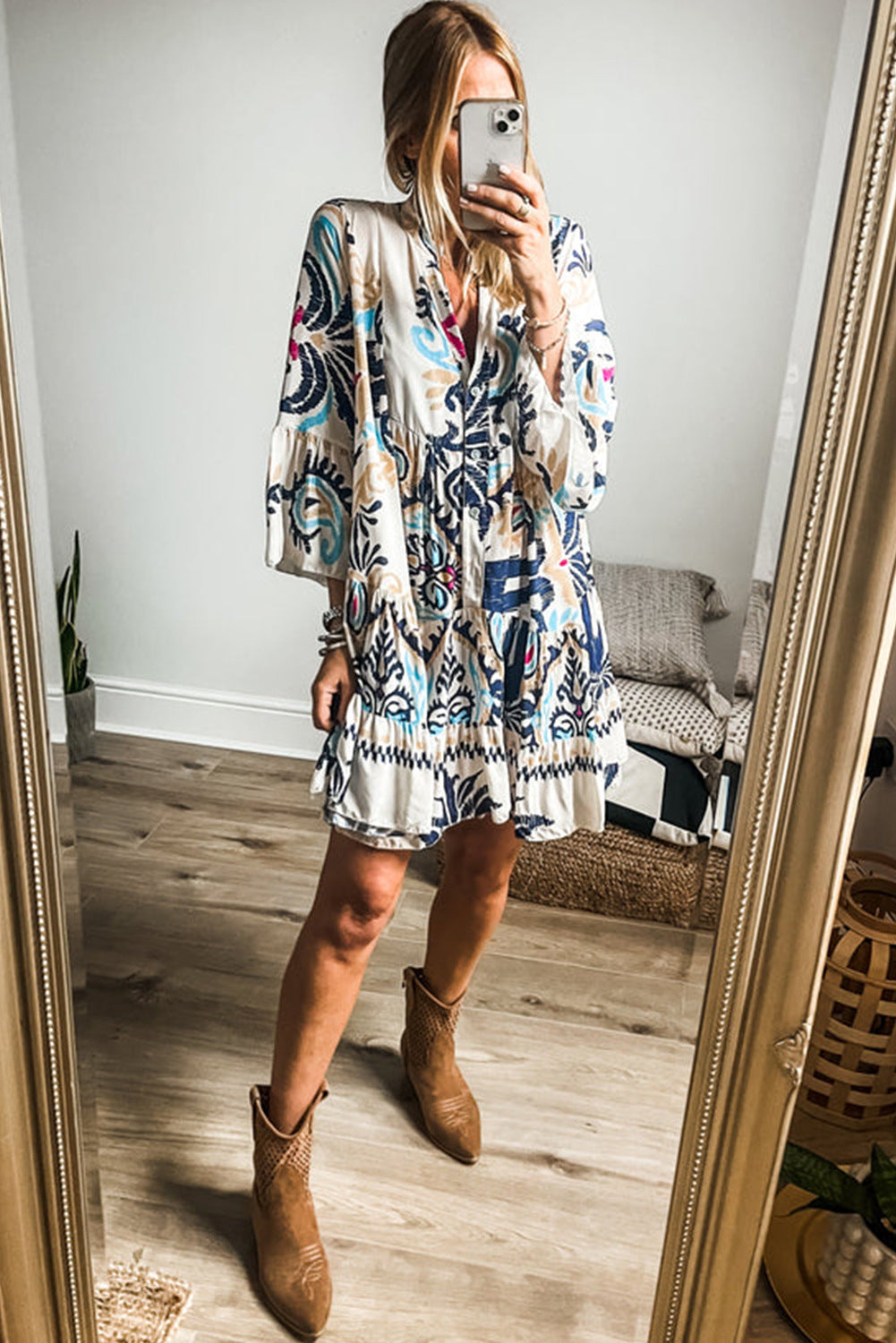 Casual Loose Floral Dress