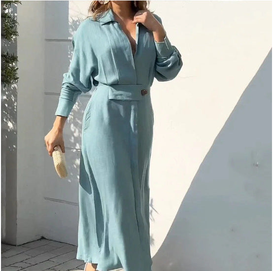 Long Sleeve Pocket Dress