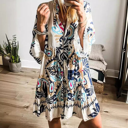 Casual Loose Floral Dress