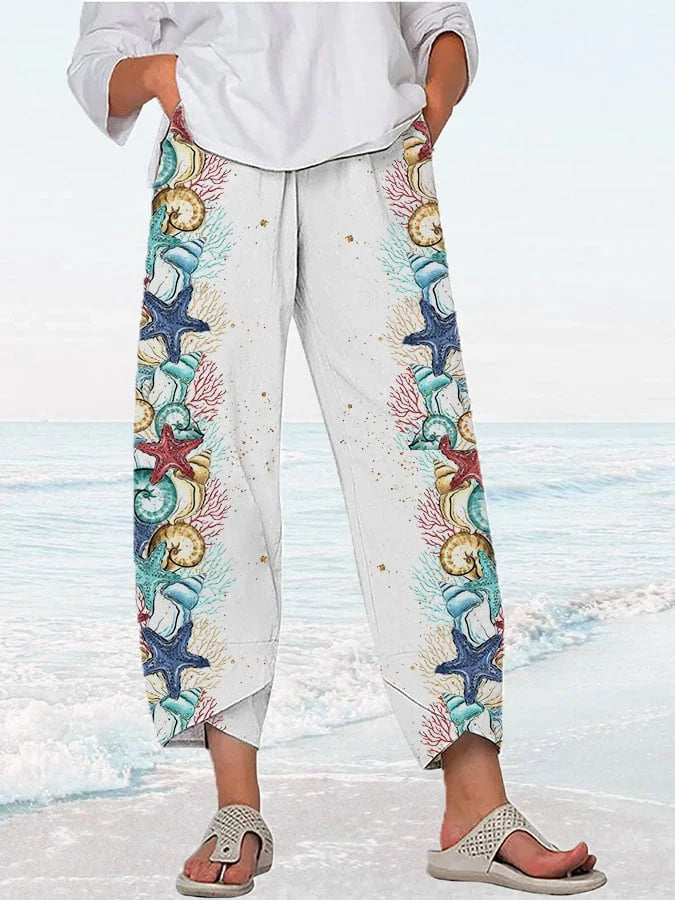 🔥Beach & Vacay🔥Linen Cotton Marine Lounge Pants