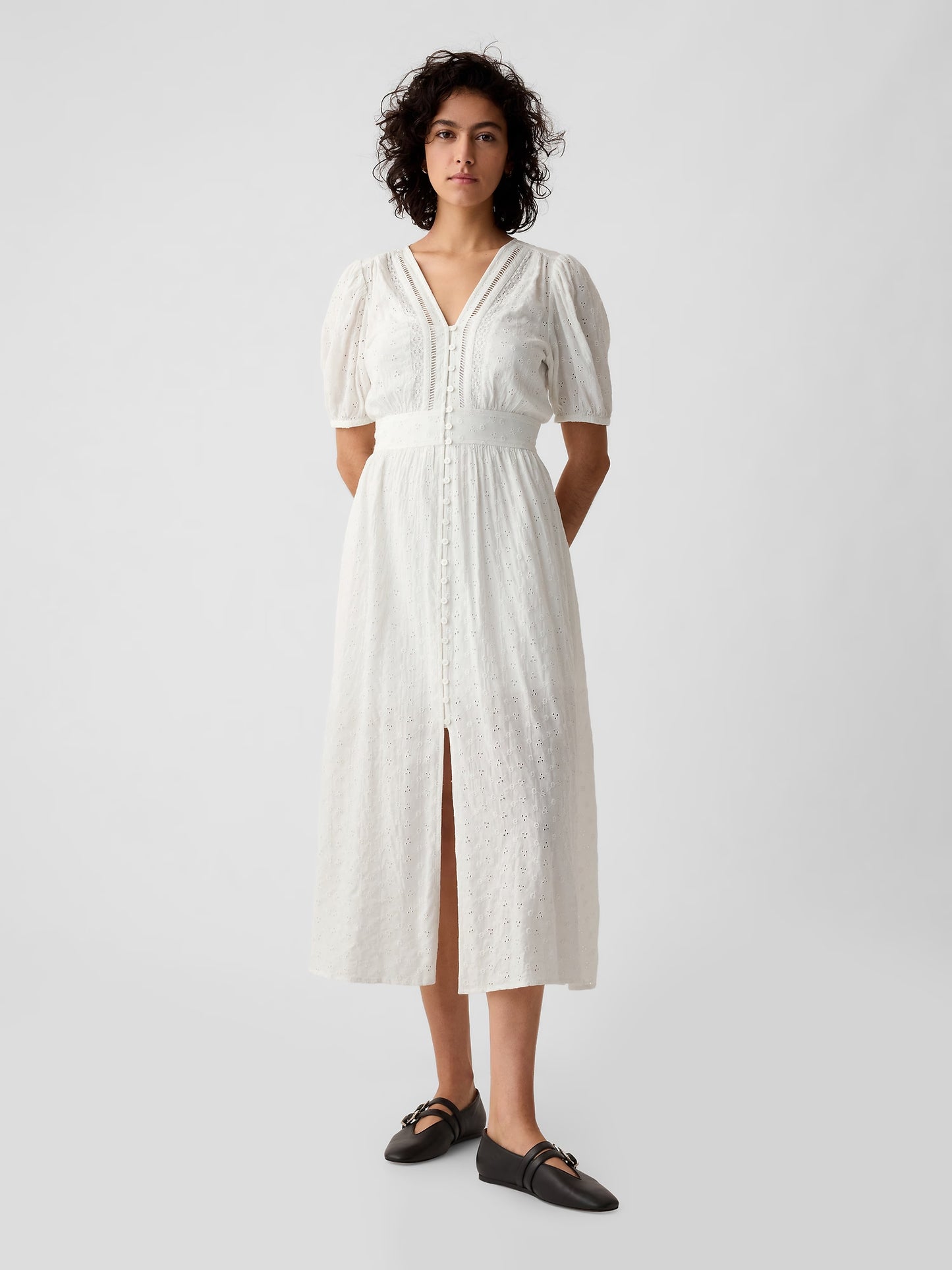 Eyelet Maxi Dress