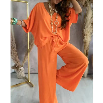 🌸Up to 80% off🔥Summer Hot Sale🔥Women’s Casual Loose Solid Color Suit