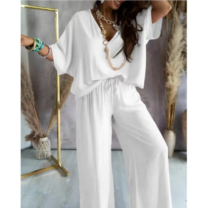 🌸Up to 80% off🔥Summer Hot Sale🔥Women’s Casual Loose Solid Color Suit