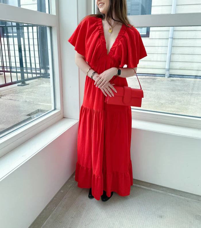 Maxi dress | Rood